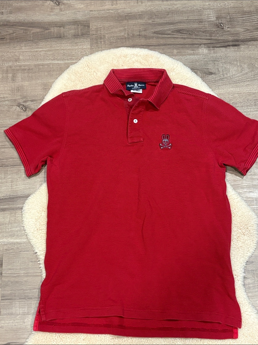Psycho Bunny Red Short Sleeve Polo